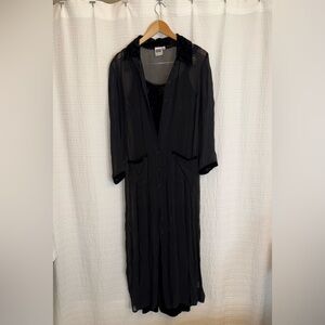 Rare and Vintage Johnny Was velvet and silk dress + duster